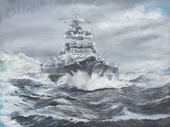 Bismarck al largo della costa della Groenlandia, 23 maggio 1941, ore 19:00